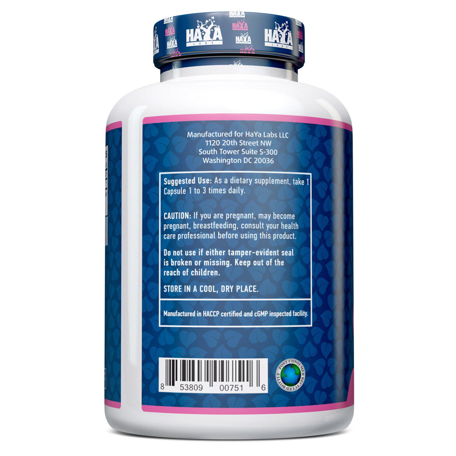 Аминокислота Haya Labs L-Lysine 500 mg 100 капс. (00000038164) - фото 3