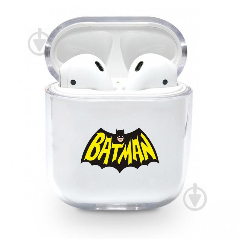 Прозрачный силиконовый чехол Apple AirPods с рисунком - Batman (KAP1205)
