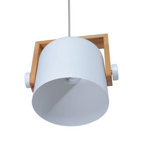 Подвесной светильник ETRON 1-EDR-7409 UrbanWood E27 1x40 Вт Натуральный/Белый (80125) - фото 2