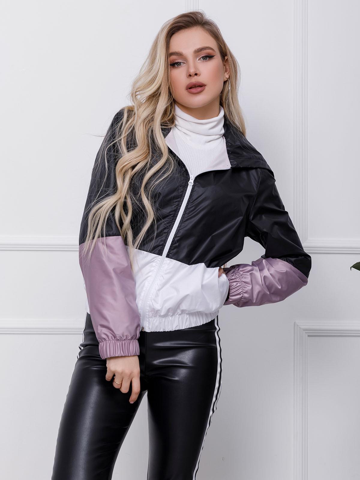 Куртка ISSA PLUS M Чорний/Рожевий (SA-123)