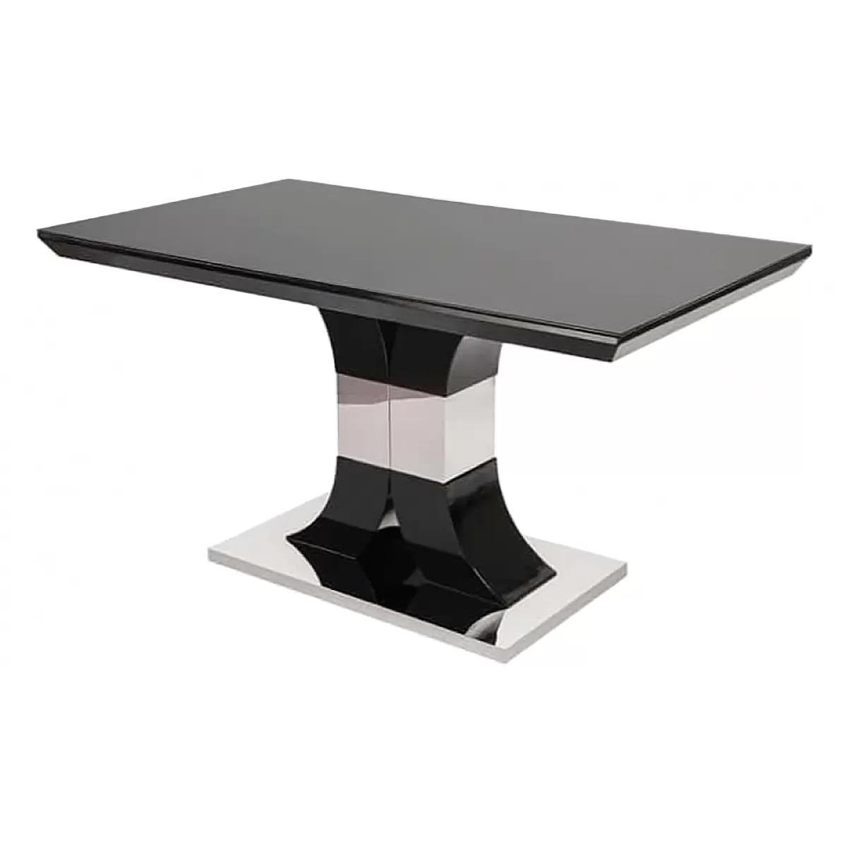 Обідній стіл для кухні Ротелло Чорний/Білий (28448627)