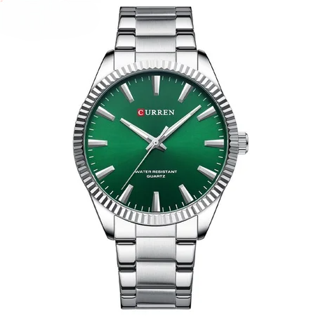 Наручные часы Curren 8425 Silver-Green (2653)
