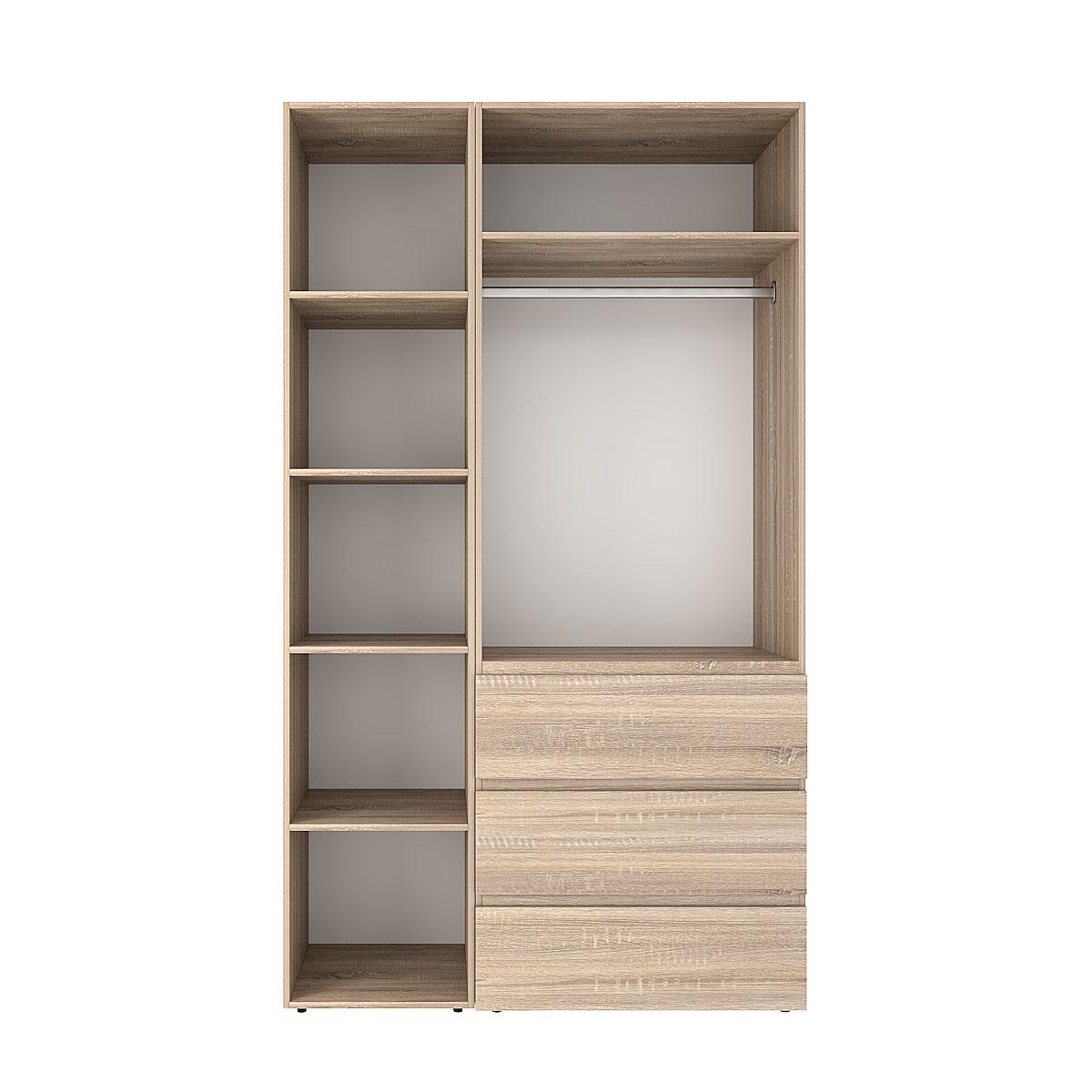 Шкаф распашной комбинированный ART IN HEAD №7 Light 1200x500x2200 мм Дуб Сонома светлый (GALTK0713000000) - фото 2