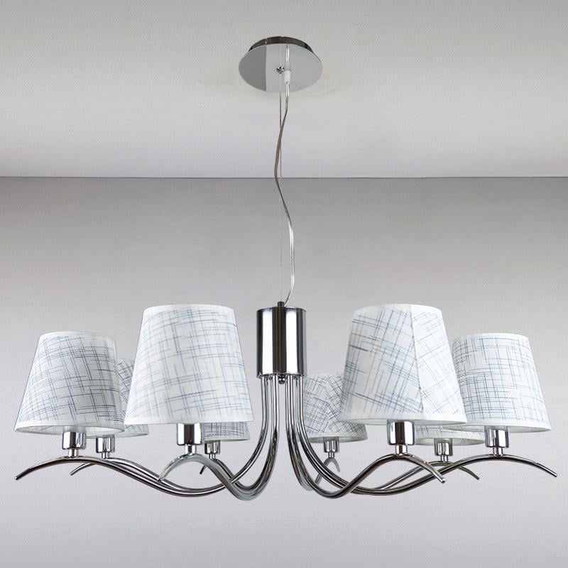 Люстра подвесная с абажурами Light House LS-13431-8 CR Хром