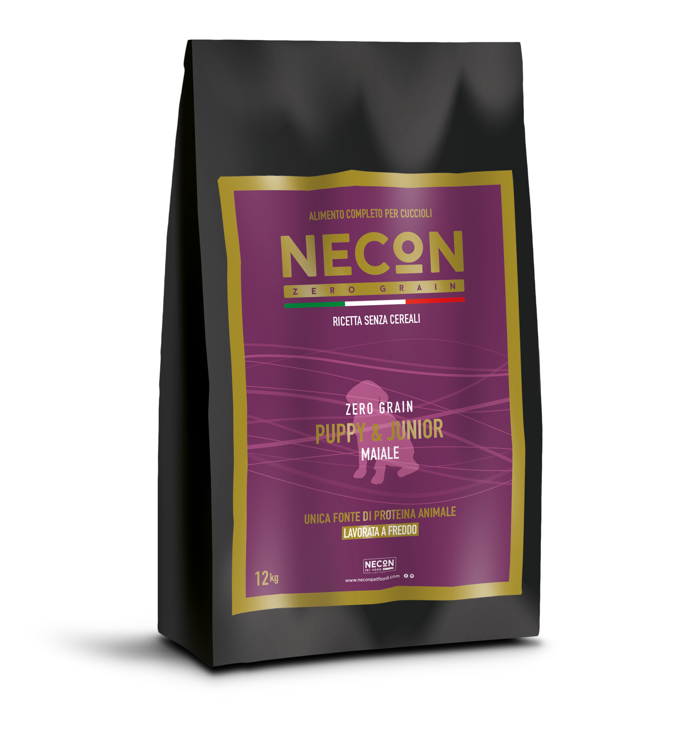 Сухой корм для собак Necon Zero Grain Puppy & Junior Pork Pea and Horse Bean 3 кг (NECZG08)