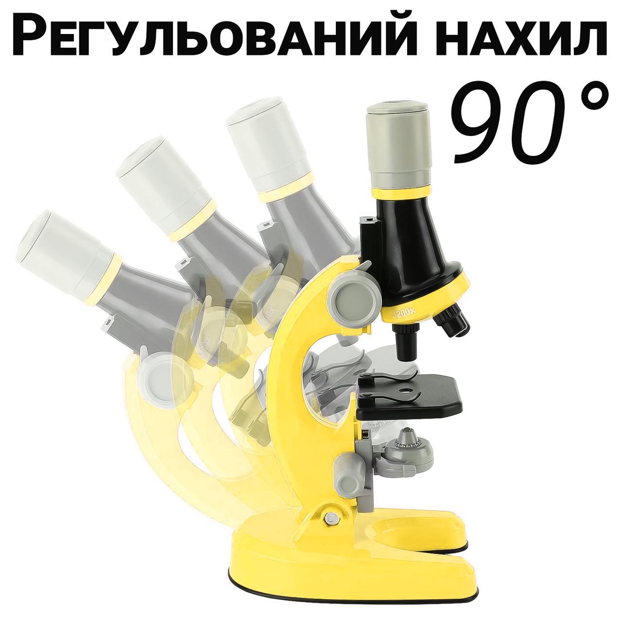 Микроскоп детский OEM 1012A-1 с увеличением 1200х Желтый - фото 9 Микроскоп детский OEM 1012A-1 с увеличением 1200х Желтый - фото 9