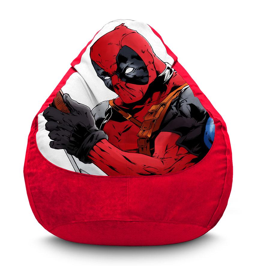 Кресло-мешок iPuff Deadpool Сomic Marvel флок XXL 90х125 см Красный (113900-1) Кресло-мешок iPuff Deadpool Сomic Marvel флок XXL 90х125 см Красный (113900-1)