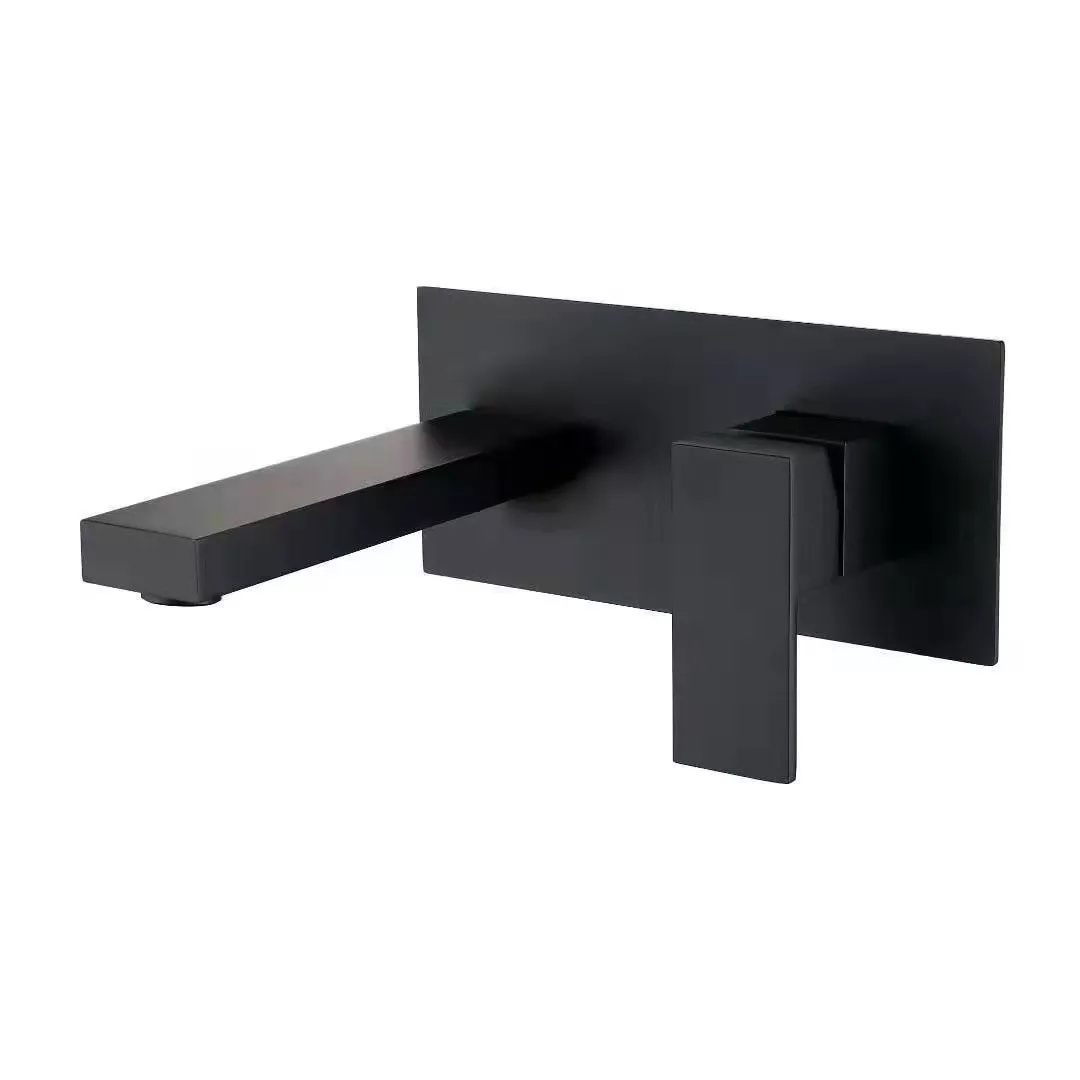 Смеситель для умывальника Wezer PRO10-02-BLACK нержавеющая сталь Черный (PRO10-02-BLACK)