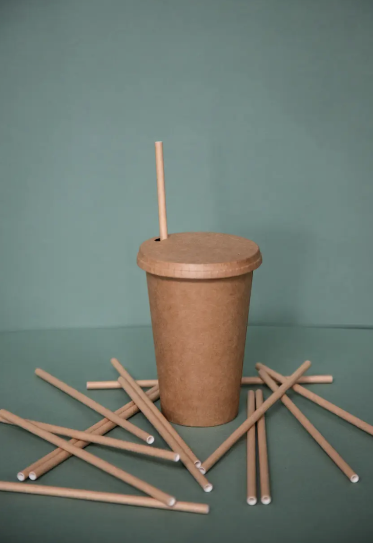 Трубочки бумажные крафт 7х195 мм 200 шт/уп. - фото 2 Трубочки бумажные крафт 7х195 мм 200 шт/уп. - фото 2