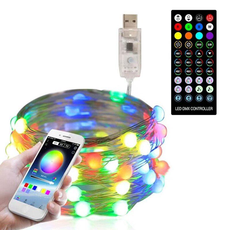 Гирлянда Smart RGB с пультом управлением через смартфон 20 м - фото 2