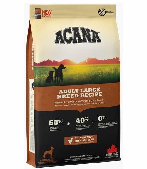 Сухий корм Acana Large Breed Recipe для дорослих собак великих порід 17 кг (a52117) (64992521172)