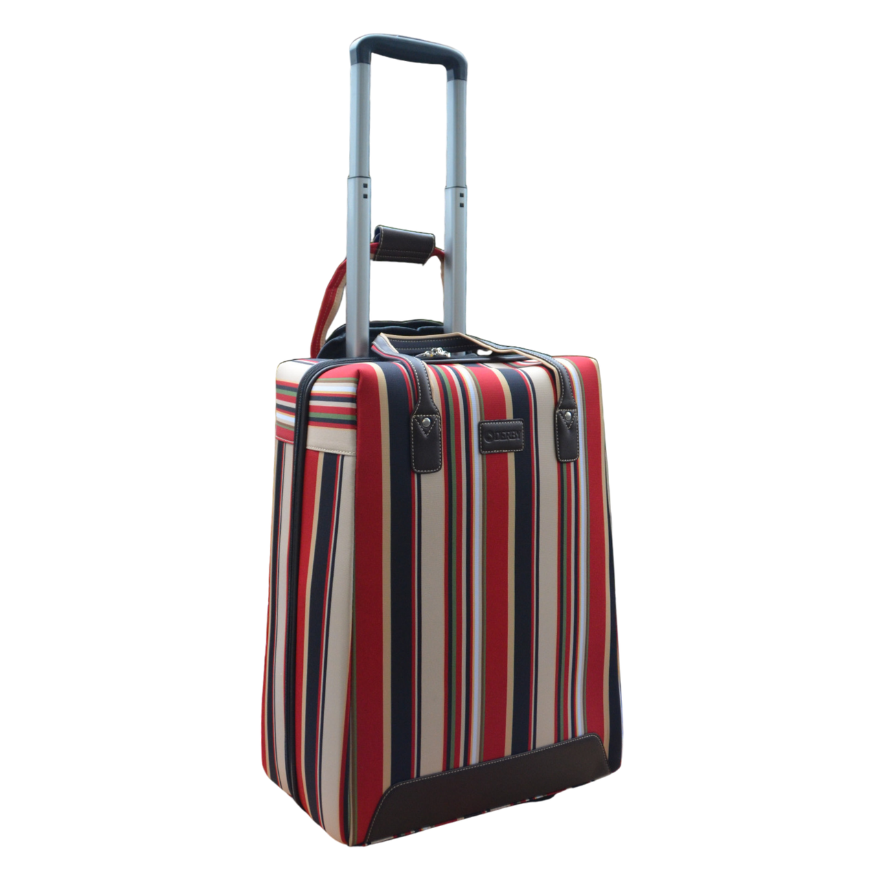 Чемодан ручная кладь Derby 092402-L lines 2 колеса текстильная (2447983476)