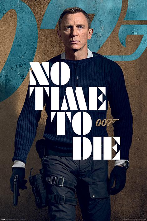 Постер плакат Джеймс Бонд Не Время Умирать/James Bond No Time To Die James Stance 61x91,5 см