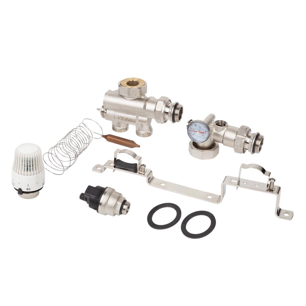 Насосно-змішувальний вузол для теплої підлоги Ital MS1-C 1" x 1" нижне підключення - фото 2 Насосно-змішувальний вузол для теплої підлоги Ital MS1-C 1" x 1" нижне підключення - фото 2