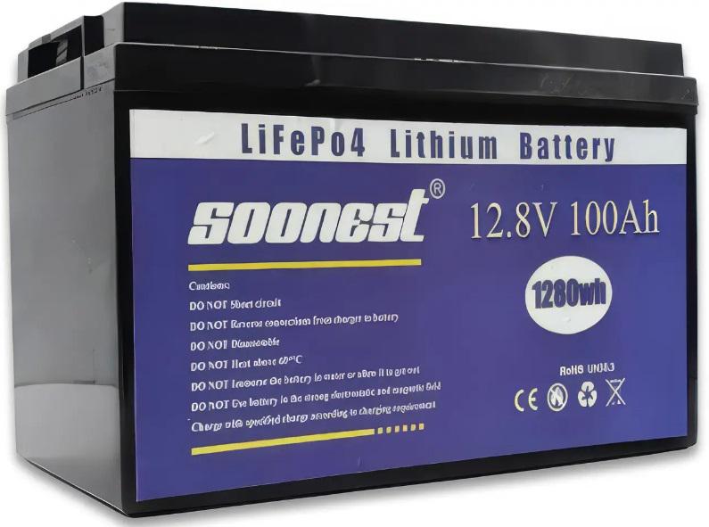 Аккумулятор Soonest LiFePO4 12,8V 100 Ah 1280Wh (2104619159)