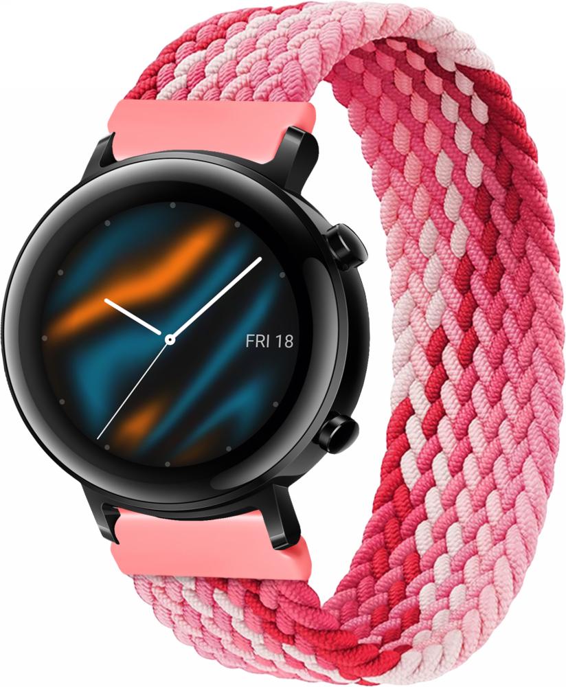 Ремешок Solo Loop Multi для Huawei Watch GT 2 42 мм (135 мм) Pink/White (25168-52)