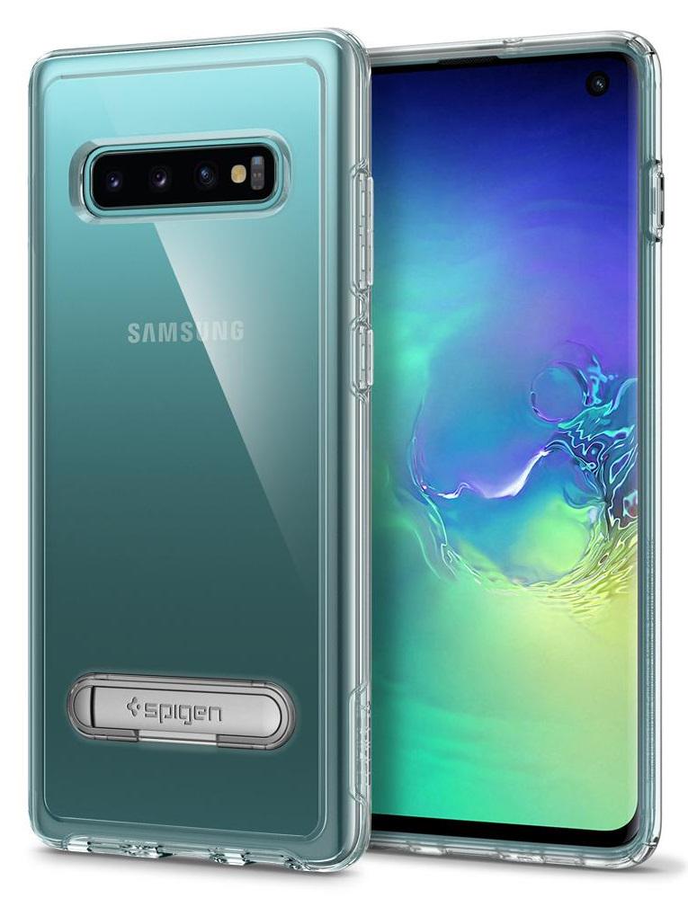 Чехол прозрачный с подставкой Spigen Slim Armor Crystal Hybrid 605CS25388 для Samsung Galaxy S10 (6.1") Clear