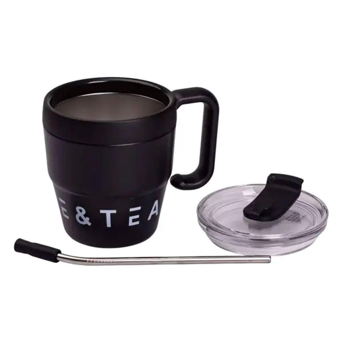 Термокухоль Coffee&Tea з трубочкою Чорний (5482) - фото 12 Термокухоль Coffee&Tea з трубочкою Чорний (5482) - фото 12