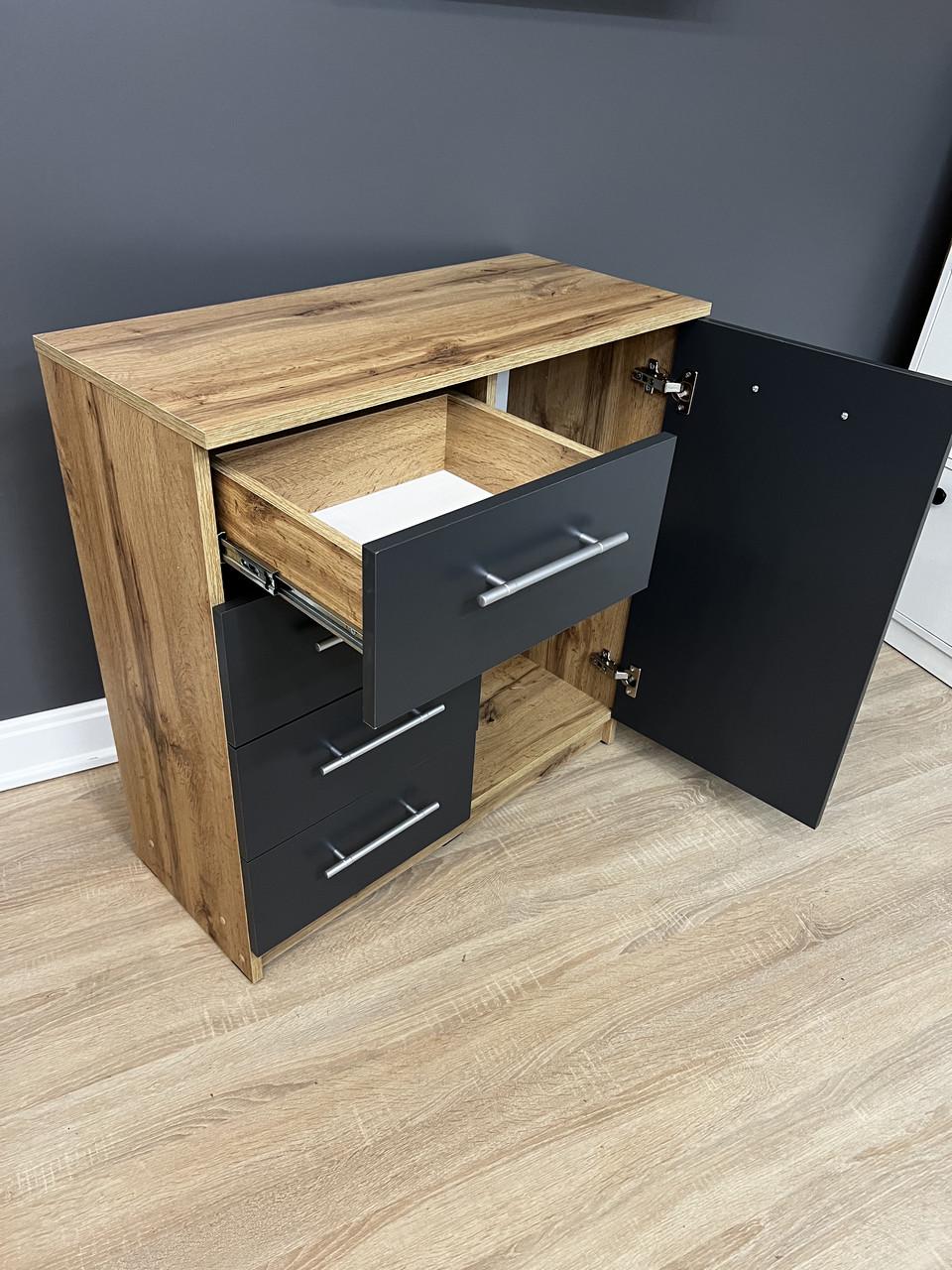 Комод Стандарт 4+1 800х792х350 мм Дуб Аппалачі/Антрацитовий - фото 2