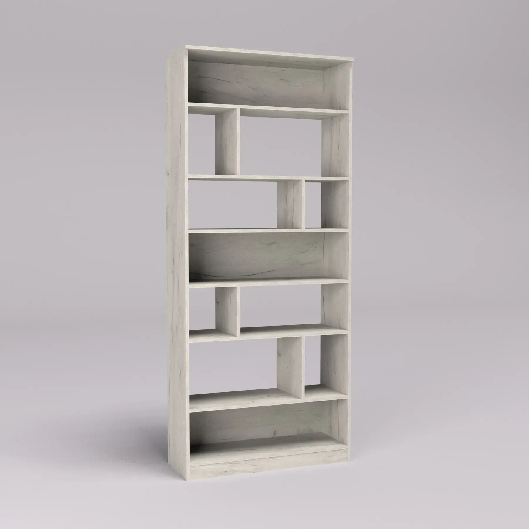 Стелаж Kontinent OS-7 90х35х210 см Дуб Крафт Білий (52760378) - фото 3 Стелаж Kontinent OS-7 90х35х210 см Дуб Крафт Білий (52760378) - фото 3