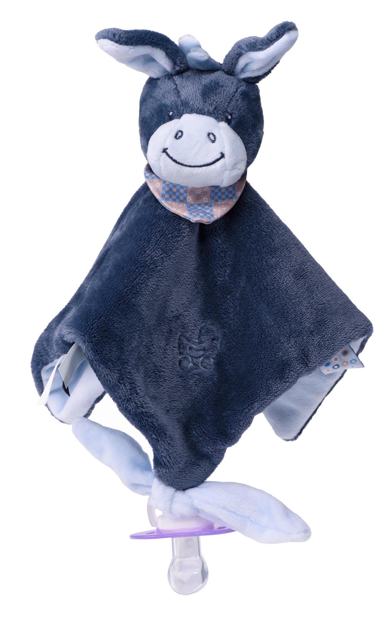 Игрушка-комфортер Nattou Осел Алекс Синий (321150)
