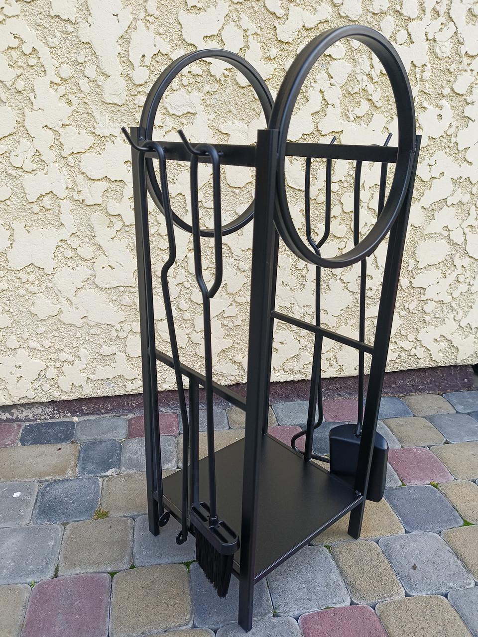 Набор для камина кованый Loft №8 Черный (Набір №8 К-011 ЛОФТ) - фото 2 Набор для камина кованый Loft №8 Черный (Набір №8 К-011 ЛОФТ) - фото 2