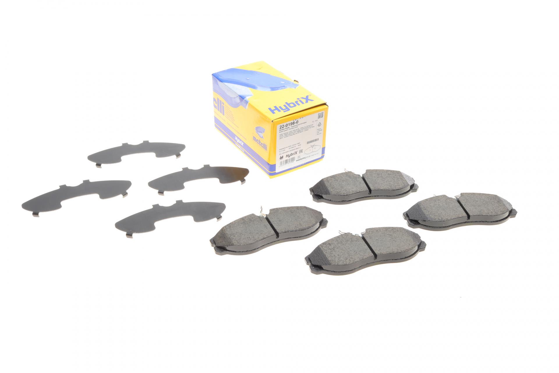 Колодки тормозные передние METELLI для Nissan Terrano/Venette 94-02/Ford Maverick 93-98 (22-0198-0)