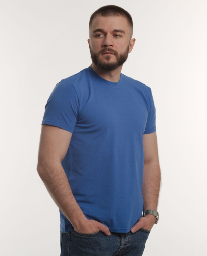 Футболка мужская GBI Base хлопковая L Электрик (12945)