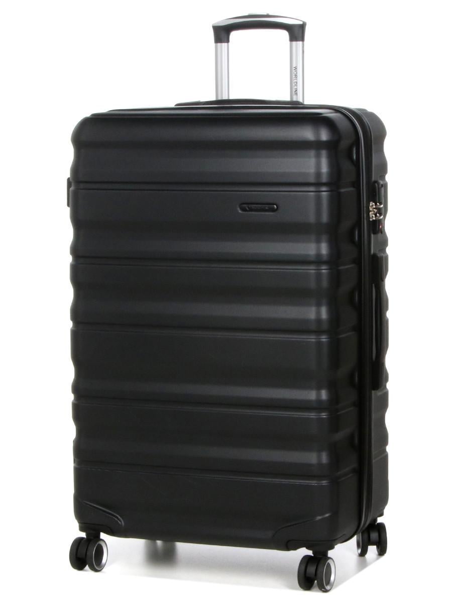 Чемодан Франция гигант Worldline XL 86х55х32+5 см 150 л 5,4 кг Черный (628)