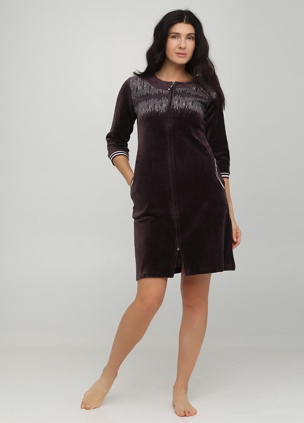 Домашний женский халат Romeo Life XL Сливовый (3629-34)