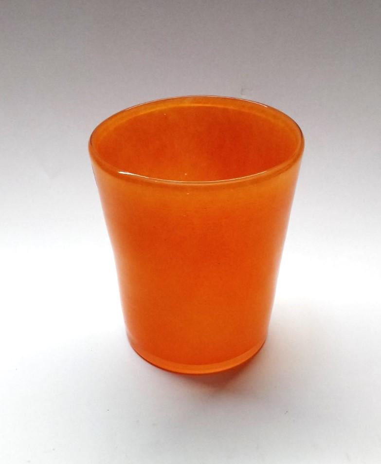 Ваза стеклянная Гутняр 15х13 см Красный