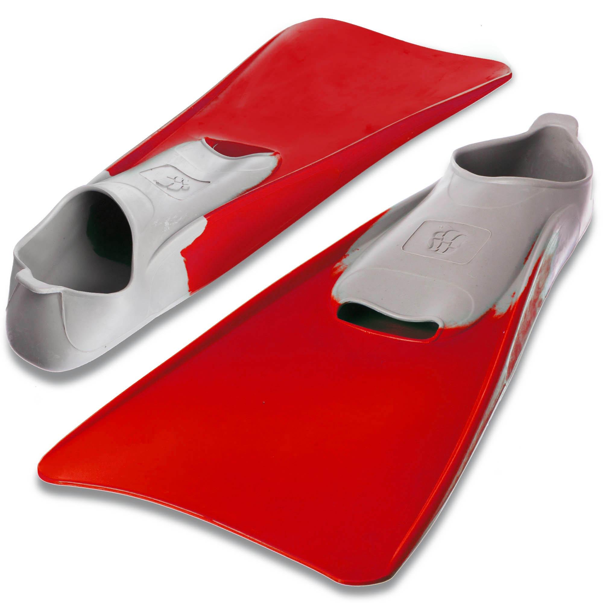 Ласты с закрытой пяткой MadWave M074605405W р. 38-39 Красный/Серый