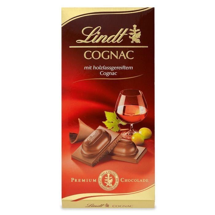 Шоколад молочный с коньяком Lindt Cognac Premium Chocolate 100 г (2450824292) Шоколад молочный с коньяком Lindt Cognac Premium Chocolate 100 г (2450824292)