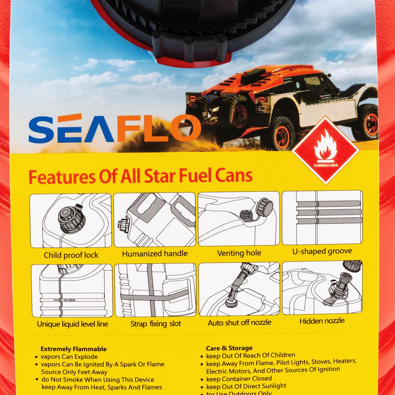 Паливна каністра SEAFLO SFGT-10-02 10 л (29342106) - фото 4 Паливна каністра SEAFLO SFGT-10-02 10 л (29342106) - фото 4