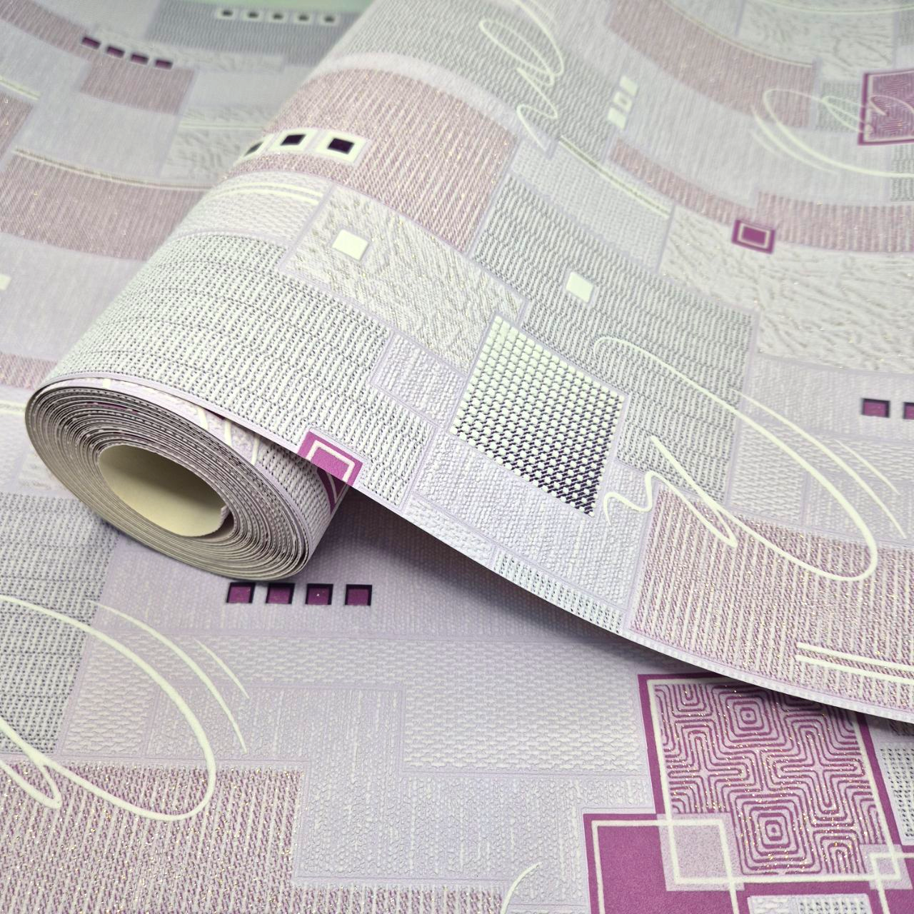 Шпалери вінілові Слов'янські шпалери 10,05x0,53 м Сіро-фіолетовий (9393-06) - фото 2 Шпалери вінілові Слов'янські шпалери 10,05x0,53 м Сіро-фіолетовий (9393-06) - фото 2