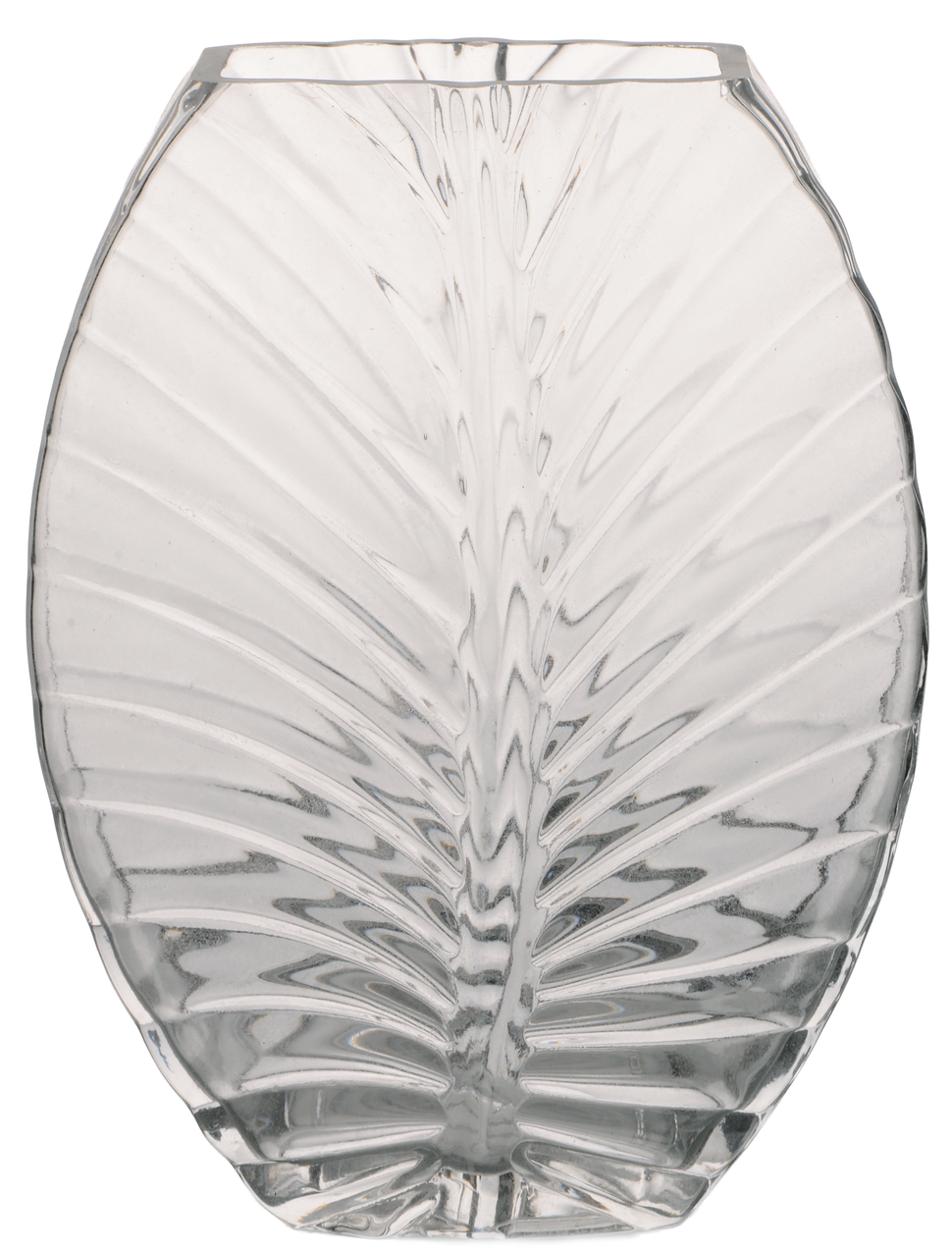 Ваза для цветов VIVA LEAF стеклянная 25 см Прозрачный (A060206)