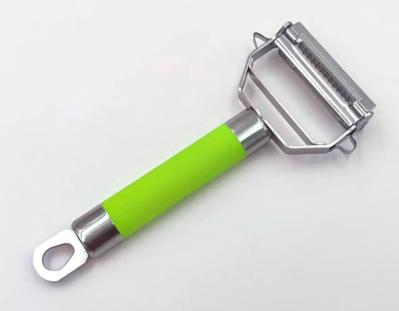 Овощечистка-шинковка BRS 2в1 универсальная двухсторонняя Салатовый (542200730) - фото 4 Овощечистка-шинковка BRS 2в1 универсальная двухсторонняя Салатовый (542200730) - фото 4