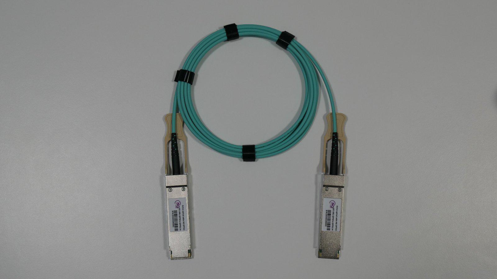 Кабель активний оптичний NG OPTICS AOC-100G QSFP28 to QSFP28 3 м Зелений (5178)