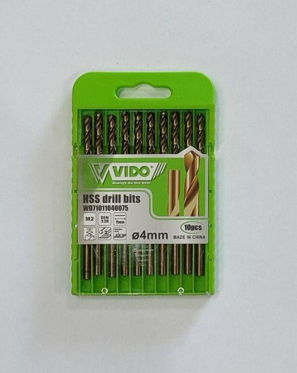 Сверло по металлу Vido WD71011040075 4.0 мм (27763063)