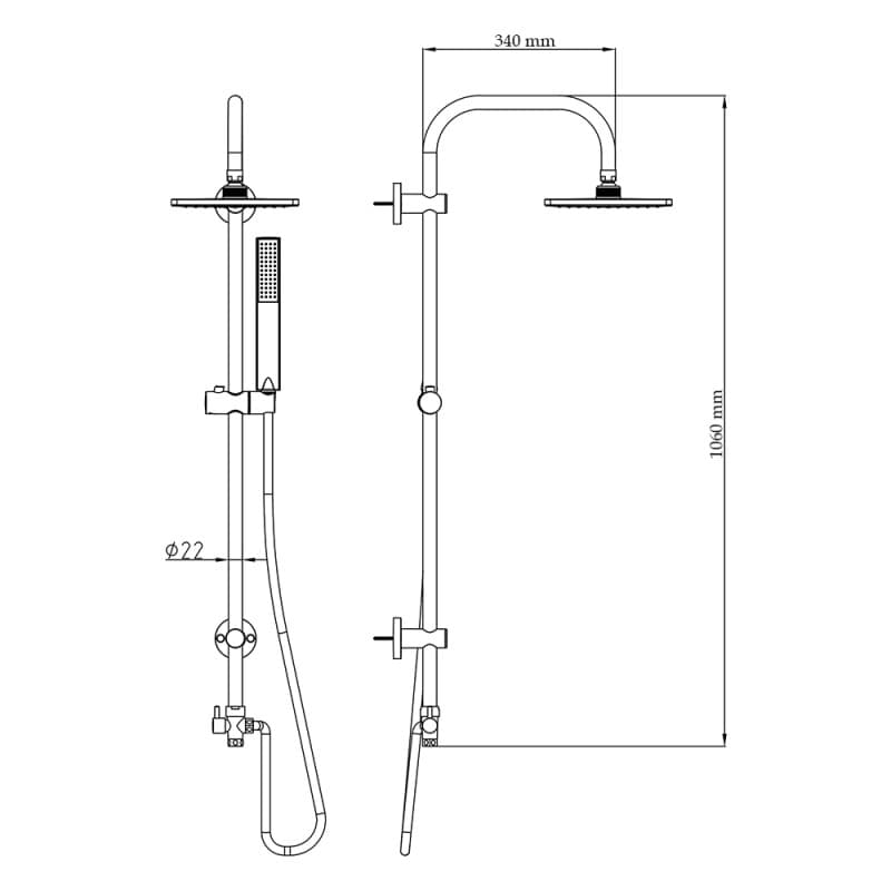 Душевая стойка Q-tap 1001 CRM (S17578_00023036) - фото 2