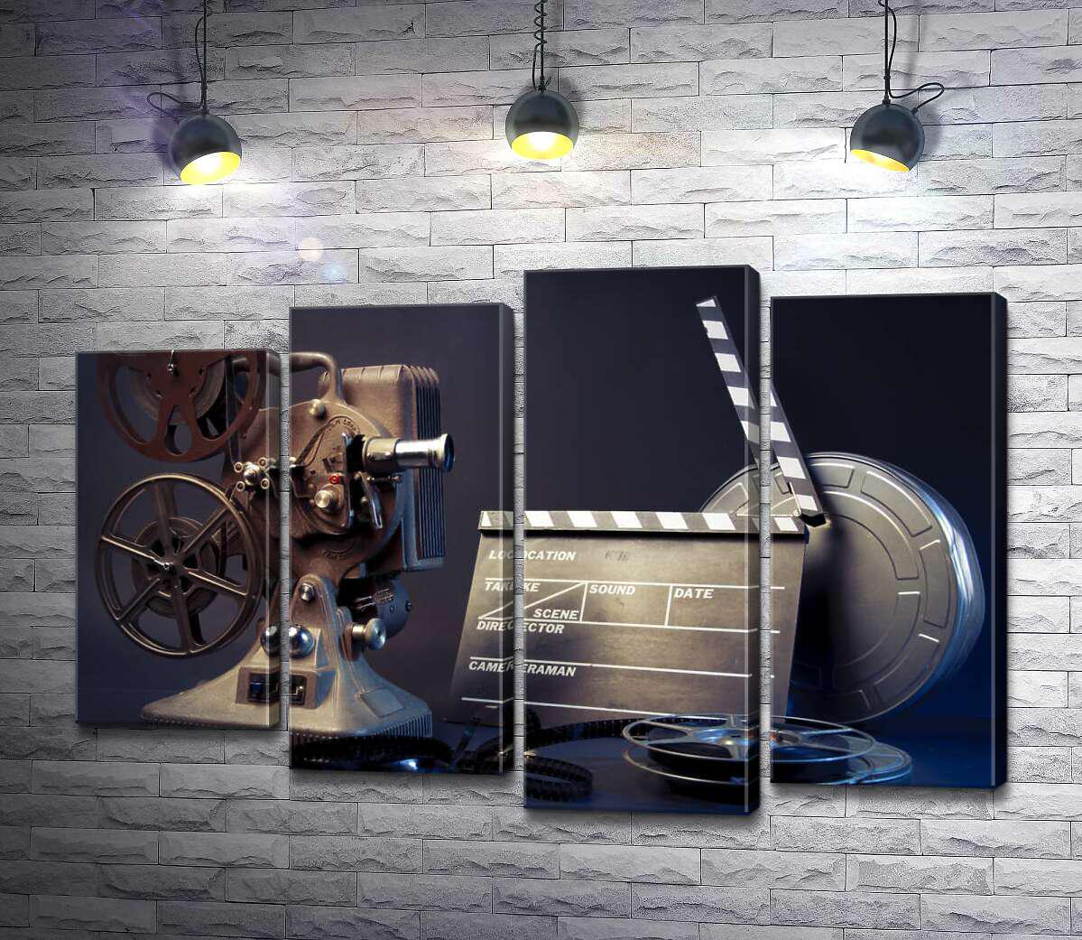 ᐉ Модульная картина ArtPoster Натюрморт кино: пленочный проектор ...