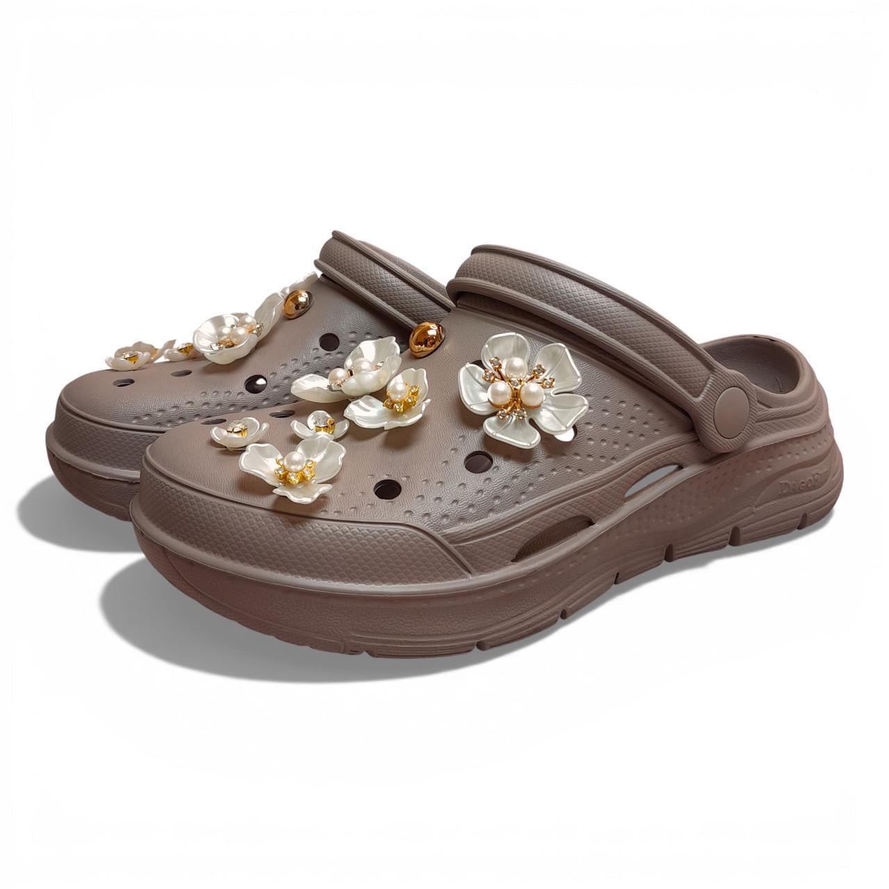 Сабо женские Dago Fit р. 37 24 см Коричневый (2922293054)