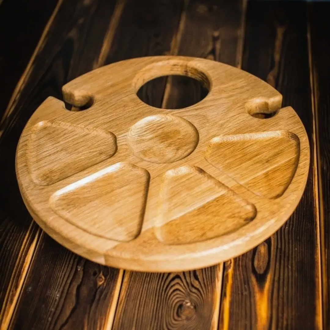 Поднос складной винный из дуба 35х15 см (G80) - фото 3