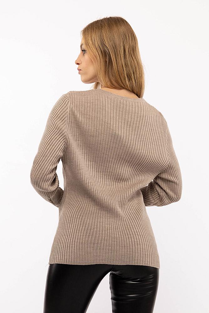 Кофта жіноча р. 42 Бежевий (SKT000842909) - фото 3