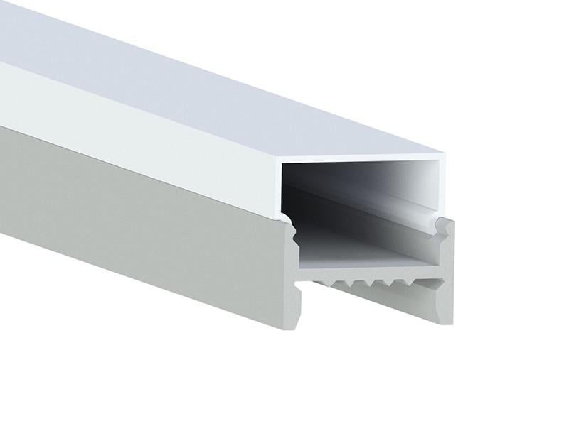 Профиль алюминиевый анодированный LEDUA АЛ-11-1 + рассеиватель для LED ленты накладной 1 м (4364)