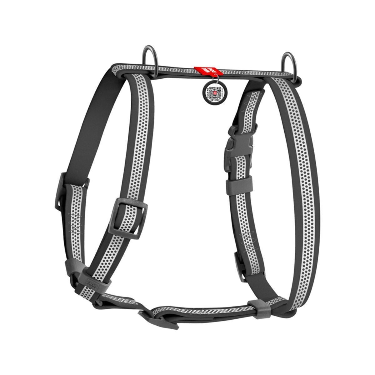 Шлей для собак анатомический Waudog Waterproof с QR-паспортом/светоотражающая М 20 мм А40-66 см (26622844)