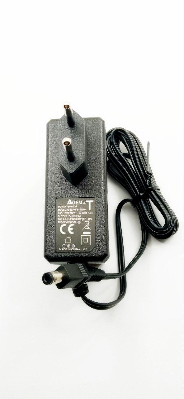 Блок живлення імпульсний Aoem ADS030T-B120250 12V/2,5A 5,5x2,1 (32264-1)