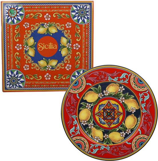 Набор фарфоровых тарелок Sicilia Ornamento 4 шт. 19 см - фото 4 Набор фарфоровых тарелок Sicilia Ornamento 4 шт. 19 см - фото 4