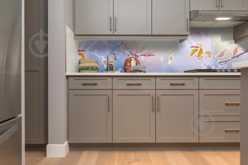 Наклейки кухонный фартук Zatarga "Заснеженная ветка" 650х2500 мм  (Z180315/1)