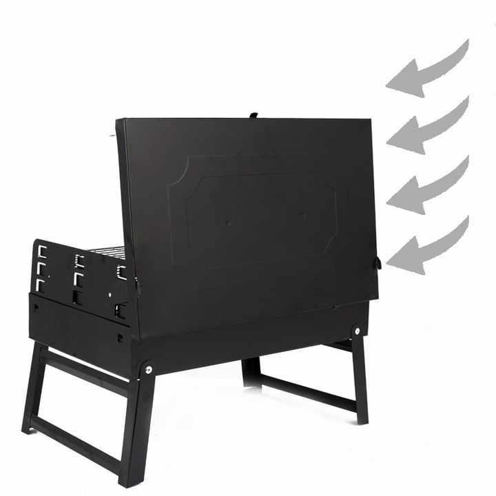 Мангал гриль для шашлыка раскладной с решеткой/вилкой и лопаткой - фото 5 Мангал гриль для шашлыка раскладной с решеткой/вилкой и лопаткой - фото 5